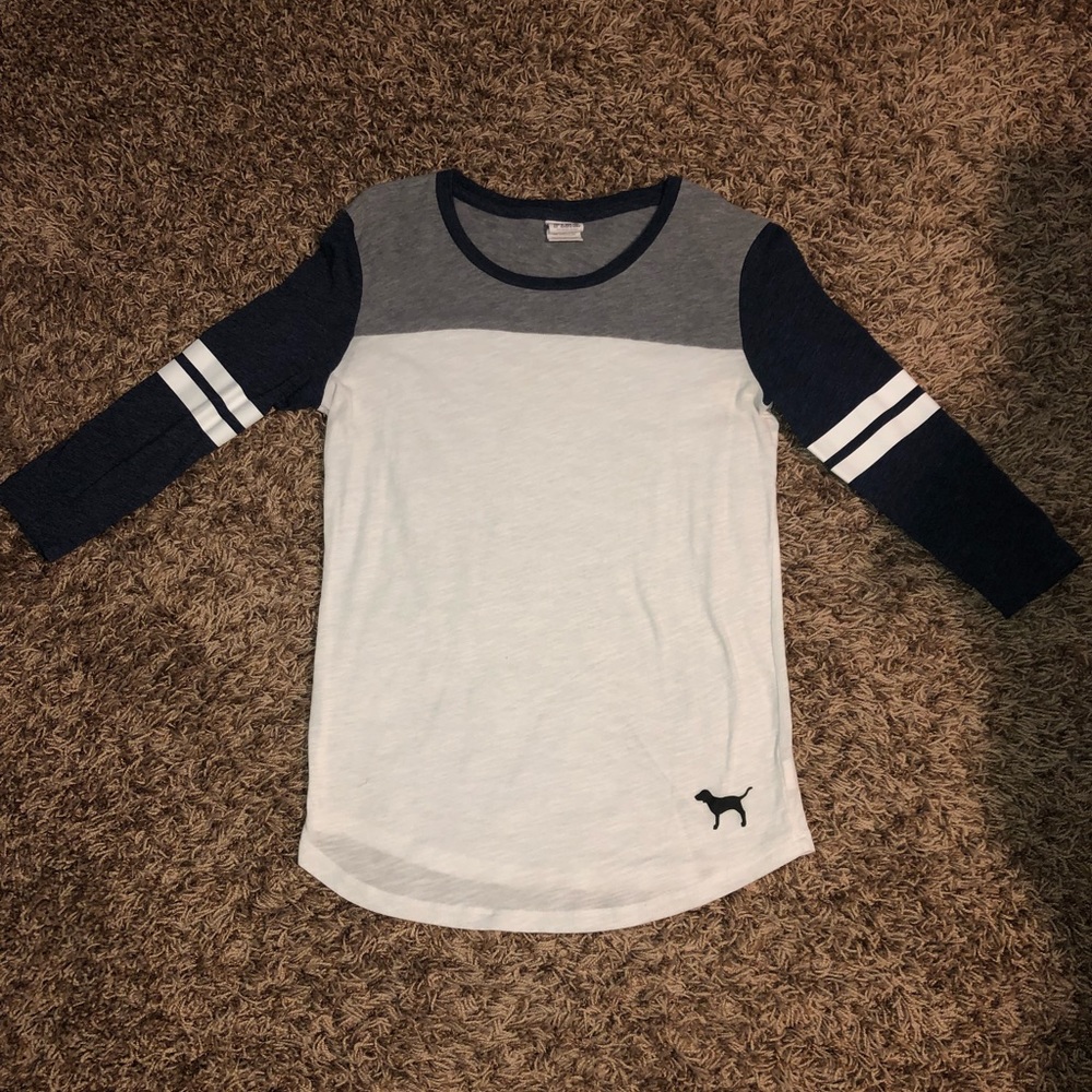 Pink baseball tee